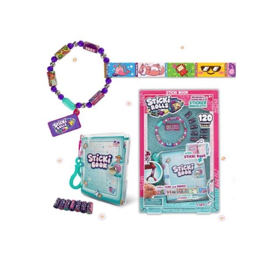 [BTSR200] Pulseras con 120 Stickers con Libreta de Stickers 5a+ (Sticki Rolls)