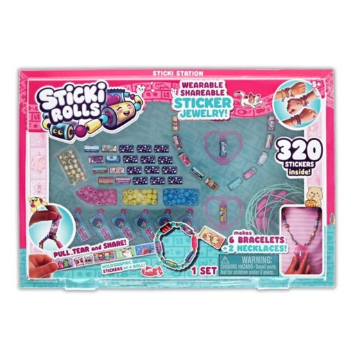 [BTSR300] Pulseras y Collar con 320 Stickers 5a+ ( Sticki Rolls)