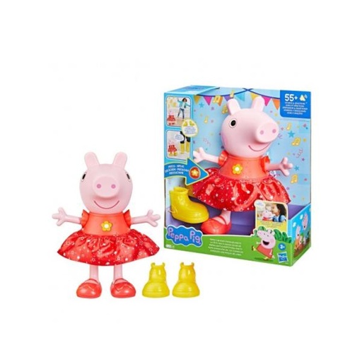 [HBF8873] Figura de Peppa Pig Diversíon en los Charcos Sonidos y Reacciones 3a+