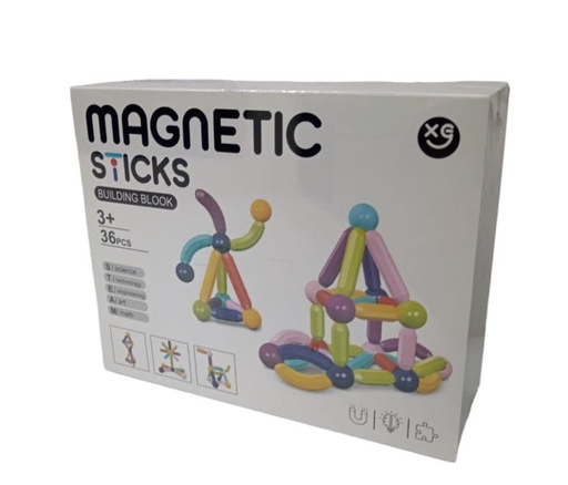 [WWXCC12] Bloques Magnéticos de Construcción 36 pzs 3a+ (451116)