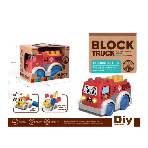 [WW9910D] Bombero Armable con Luz y Sonido 24m+ (458283)