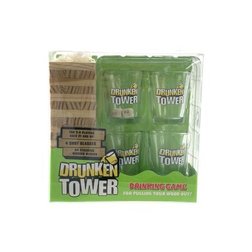 [WWAS21454B] Juego de Mesa Mini Torre Drinking Game 18a+ (458177)