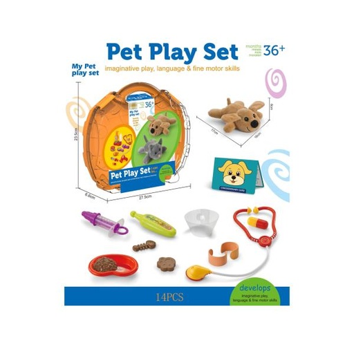 [WWKJ28A4] Set de Juego de Veterinaria 36a+ (458337)