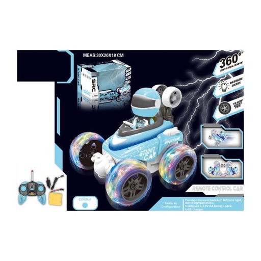 [WWYJ012] Carro Radio Control Stunt Car 360° con Luz 6a+