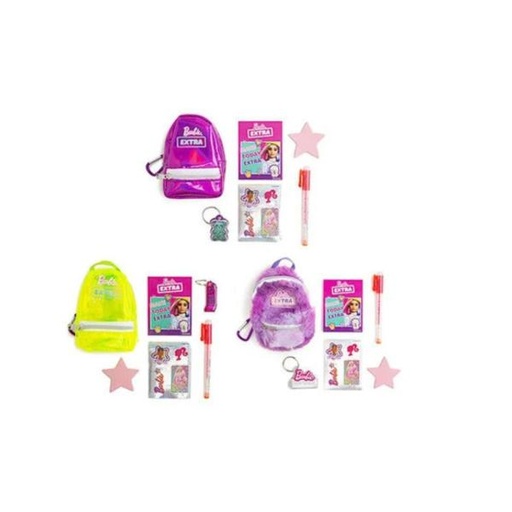[RS990044] Mini Mochila de Papelería Sorpresa de Barbie Extra Displ/12 Surt/3 5a+
