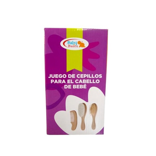 [NESWT202] Set de 3 Cepillos para el Cabello del Bebé 3a+(458832)