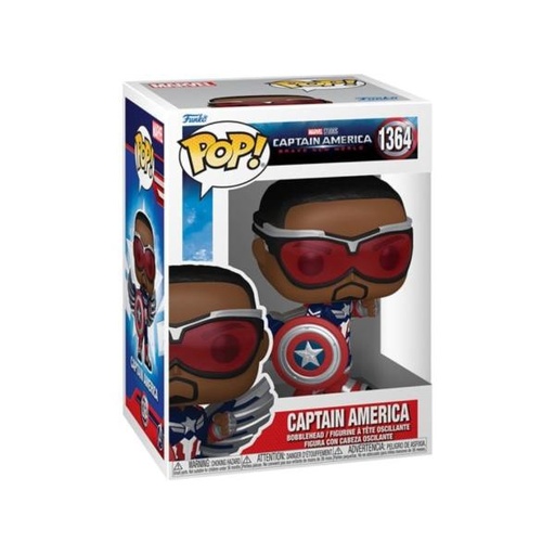 [FK75990] Figura Funko Pop! Capitan America Brave New World (1364) Capiran America 3a+