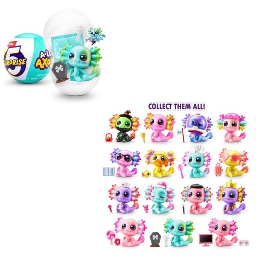 [ZU77623] Mini Brands Mini A-Lot-A Axolotls Sorpresa ( Se venden por Separado ) 3a+