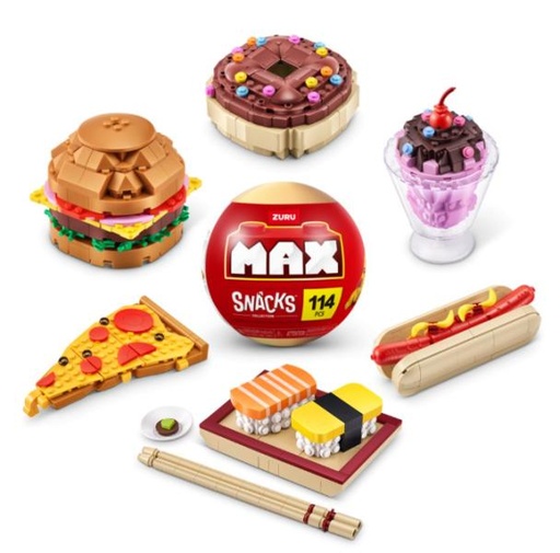 [ZU83186] Max Build Bloques para Construir Snacks Displ/15 Surt/6 8a+