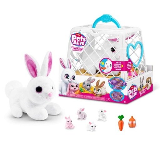 [ZU9554] Pets Alive Mamá Conejo con Conejitos con Sonido 3a+