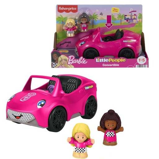 [MTHJN53] Carro De Barbie/Little people convertible 1-5a+