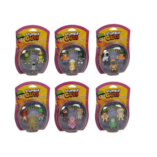 [BTSG2220] Figuras  Stumble Guys Mini Set/3 Surt/6 8a+