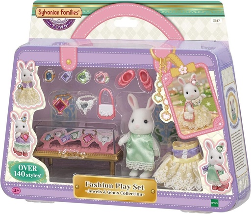 [EH05647] Familias Sylvanian Juego de moda: colección de joyas y gemas 3a+ " Ternurines "