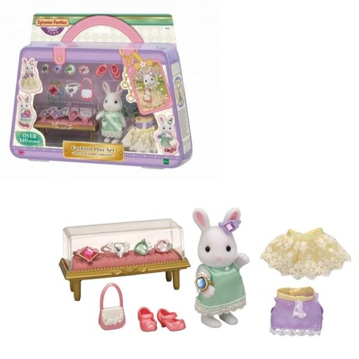 [EH05647] Familias Sylvanian Juego de moda: colección de joyas y gemas 3a+