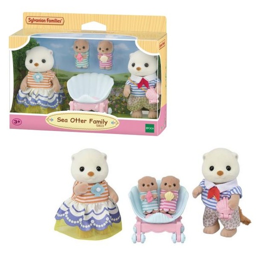 [EH05803] Familias Sylvanian Familia de Nutrias Marinas 3a+ " Ternurines "