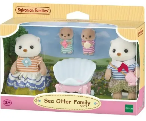 [EH05803] Familias Sylvanian Familia de Nutrias Marinas 3a+ " Ternurines "