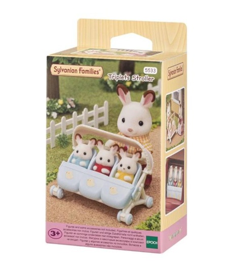 [EH05533] Familias Sylvanianas Cochecito para Trillizos 3a+