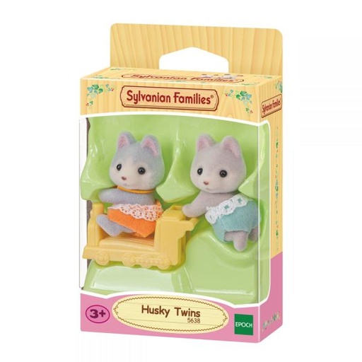 [EH05638] Familias Sylvanianas Set/2 Gemelos Husky 3a+ " Ternurines "