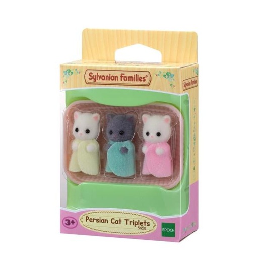 [EH05458] Familias Sylvanianas Trillizos de Gatos Persas 3a+ " Ternurines "