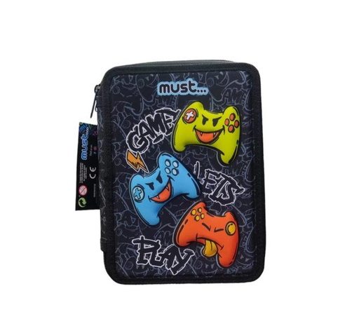 [DK585530] Cartuchera Doble con Lápices Must 15X5X21 cm Game Let'S Play