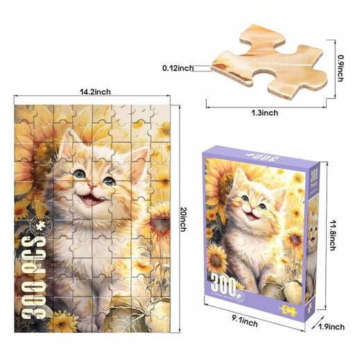 [WW88801] Rompecabezas de Gato 300Pzs 8a+