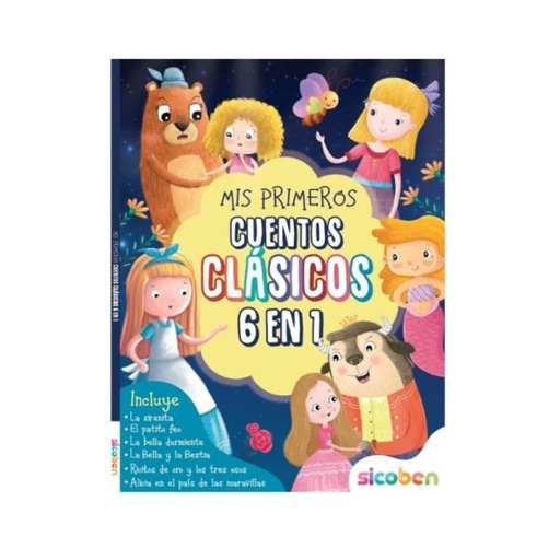 [ES1038] Libro Mis Primeros Cuentos Clásicos 6en1