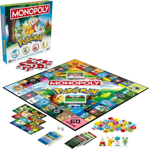 [HBG0716] Hasbro Games - Juego de Mesa Monopoly Pokémon 8a+