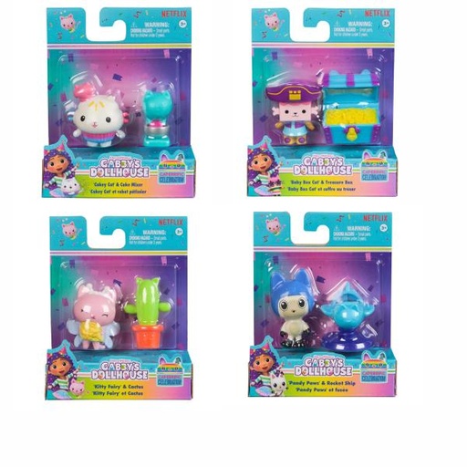 [BT6071670] Figuras con Accesorios de la Casa de Muñecas de Gabby  Displ/12 Surt/6 3a+