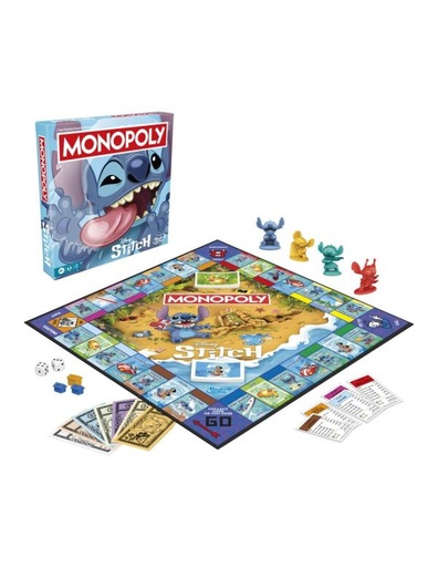 [HBG0388] Hasbro Games - Juego de Mesa Monopoly Disney Stitch 8a+