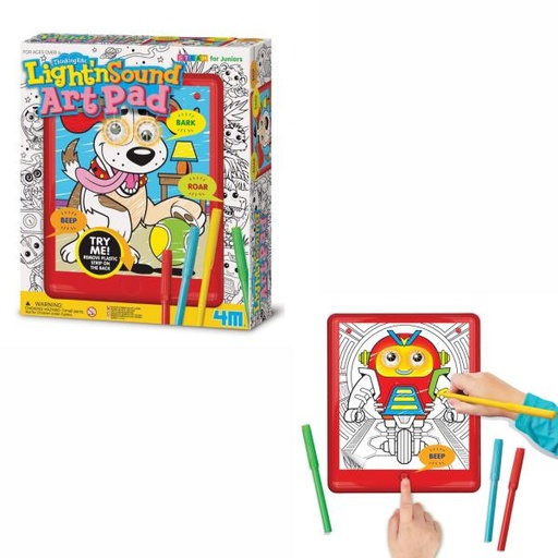 [4M4918] Thinking Kits Tableta de Arte con Luz y Sonido 3a+