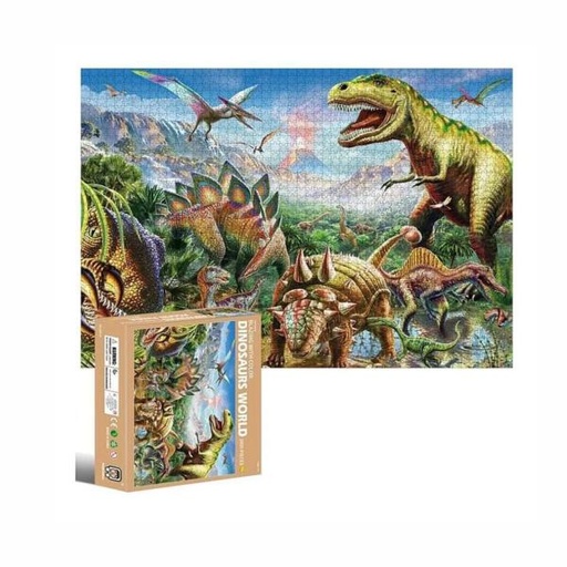 [WW0304M] Rompecabezas del Mundo de los Dinosaurios 2000Pzs 14a+