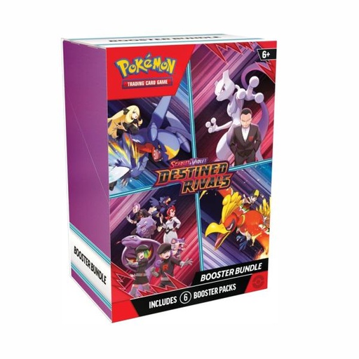 [CD11387] Cartas para Intercambio Pokémon Scarlet & Violet Caja 4 Sobres Displ/10  x10 Tarjetas 1 Deck 6a+ Destined Rivals