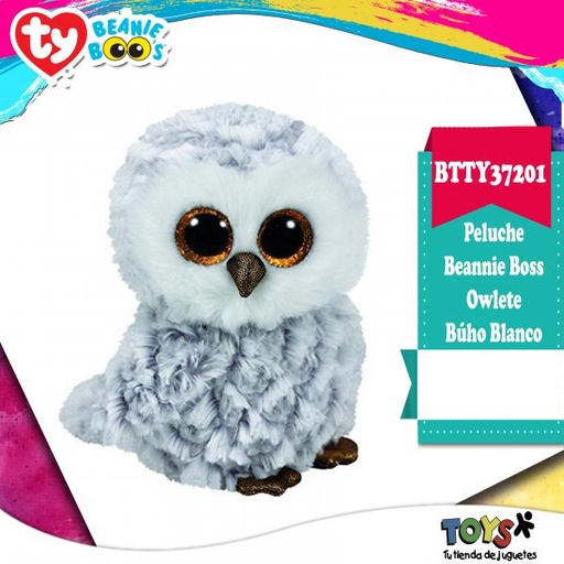 [BTTY37201] Peluche Beannie Boss Pequeño Owlete Búho Blanco 3a+