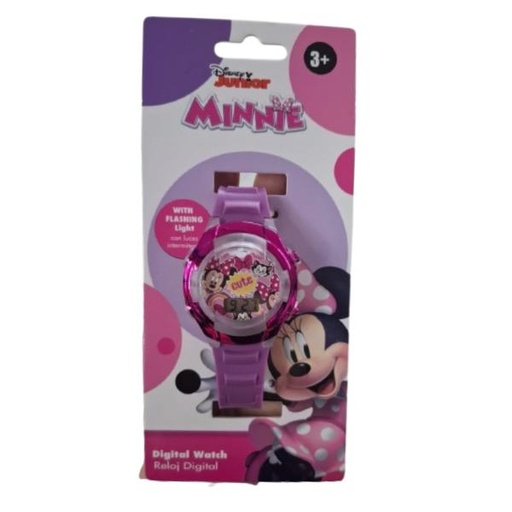 [PI11780MN] Reloj Digital LCD con Luz Parpadeante Disney Junior Minnie 3a+
