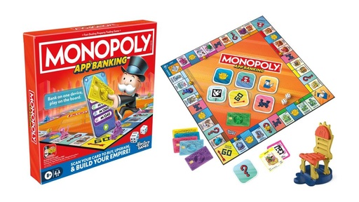 [HBG1424] Juego de Mesa Monopoly Banco Virtual 8a+