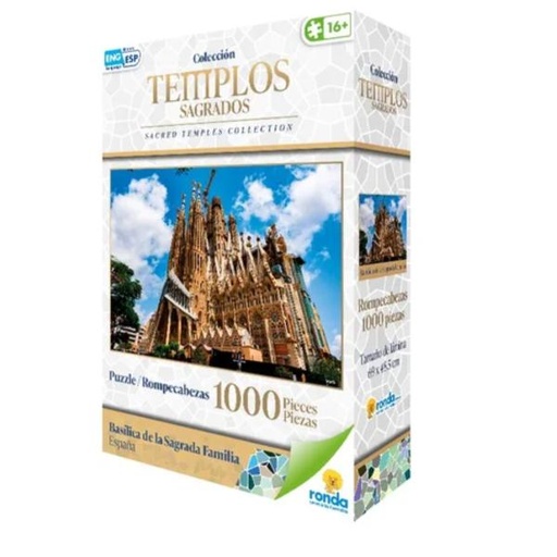[RN12631] Rompecabezas Colección Templos Sagrados Basílica de la Sagrada Familia España 1000Pzs 16a+