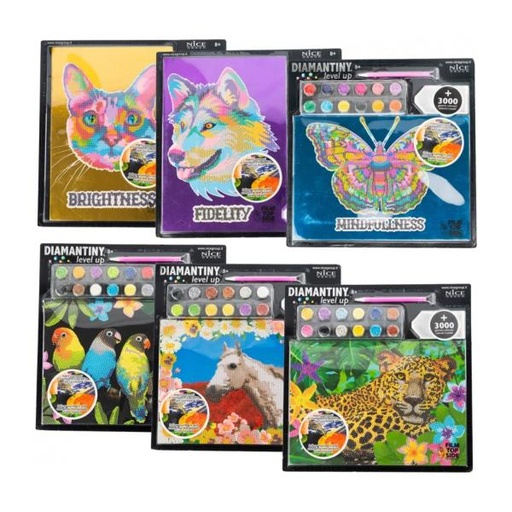 [NC96603] Set de Arte de Pintar con Cristales Plastios 3D Surt/6 8a+ (96003-005-011-201-206-210)