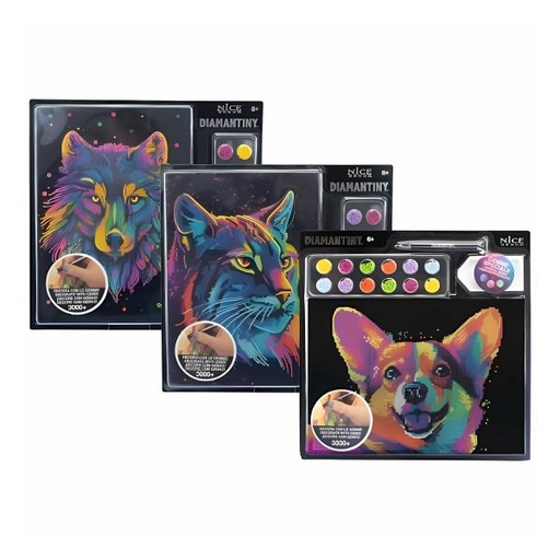 [NC96605] Set de Arte de Pintar con Cristales Plastios 3D Surt/3 8a+ (96022-25-27)