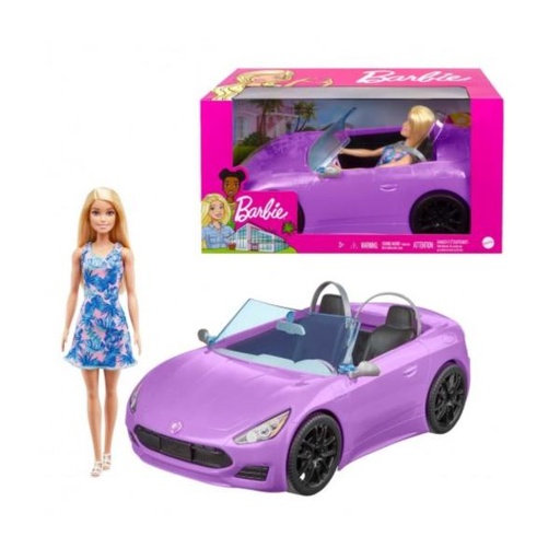 [MTHBY29] Muñeca Barbie con Convertible 3a+