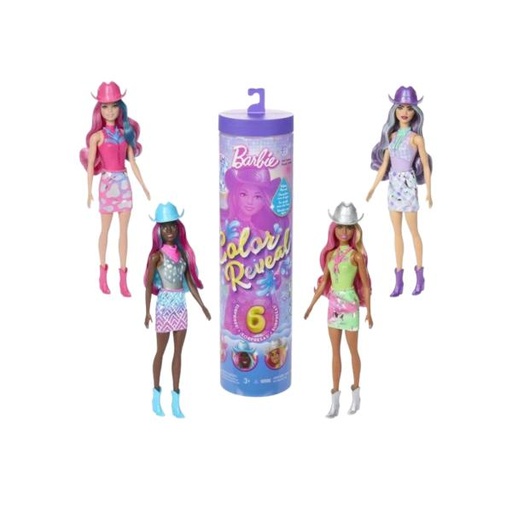 [MTJCV73] Muñeca Barbie Color Reveal Displ/6 Surtido 3a+