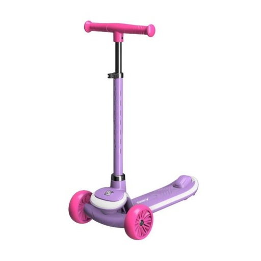 [SP7007PUR] Scooter Firefly Morado c/Rosado Ajustable de 3 Ruedas  con Luz 3a+ 50kg Max (202884)