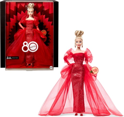 [MTJBJ17] Muñeca Barbie  80 Aniversario 4a+