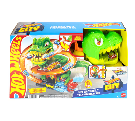 [MTJBM73] Hot Wheels Pista Derrota al T-Rex 4a+