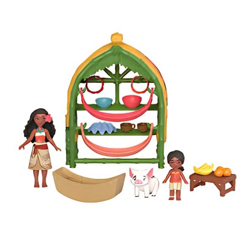 [MTJBT51] Muñeca Disney Princesas Moana 2 Casa de la Aldea de Moana 3a+