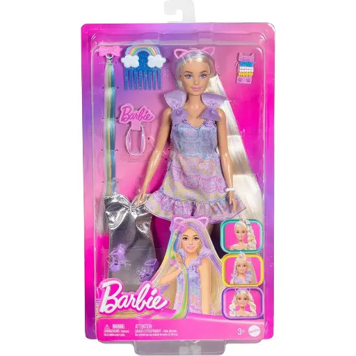 [MTJCT72] Muñeca Barbie Pelo Divertido y Elegante 4a+