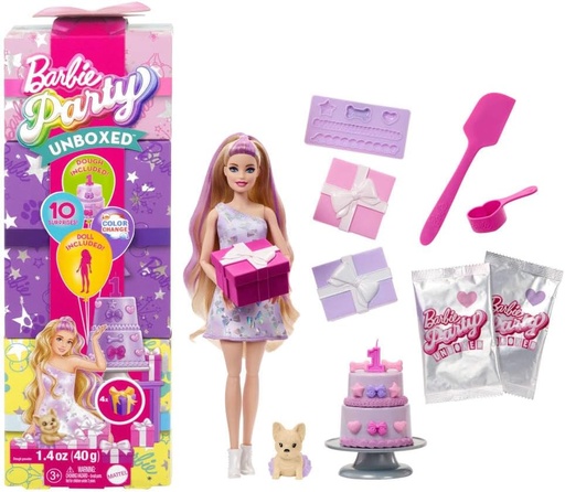 [MTJFG68] Muñeca Barbie Party con Accesorios 3a+