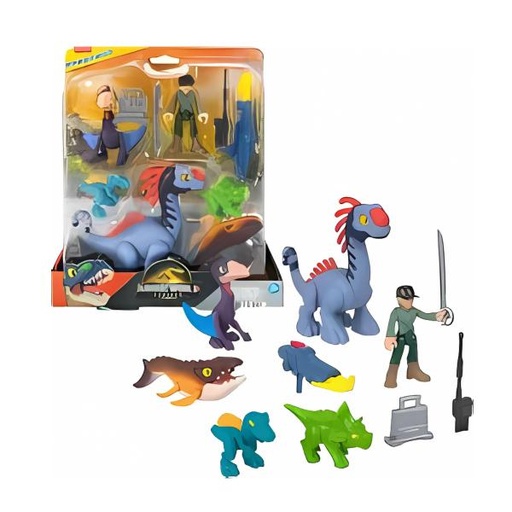 [MTJFR25] Fisher-Price Imaginext Jurassic World Rebirth Set de Tierra,Mar y Aire 3a+