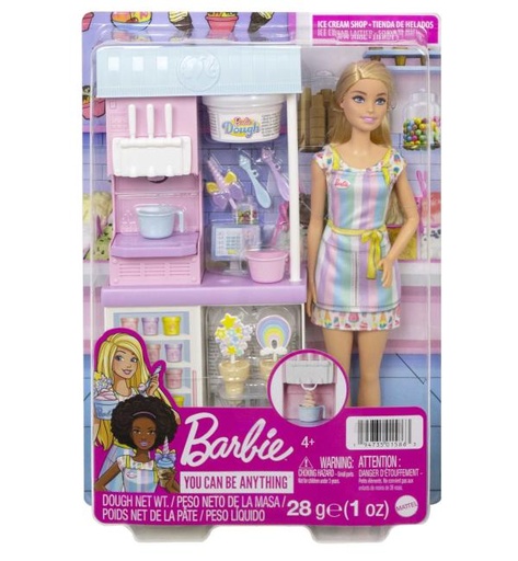 [MTHCN46] Barbie Set Heladería con Muñeca 4a+