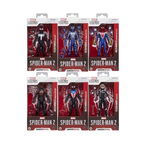 [HBG0826] Figura Marvel Legends Series Gamer Verse Spider-Man 2 Surt/6 4a+