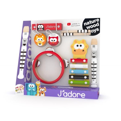 [JD838260] Instrumentos Musicales de Madera Set/6 2a+